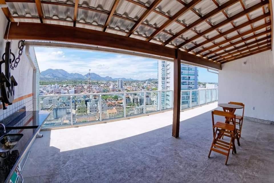 Cobertura C/ Vista Para O Mar E Montanhas, Churrasqueira, 4 Quartos 2 Vg Garagem Гуарапари Экстерьер фото